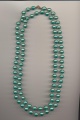 A formal two row necklace