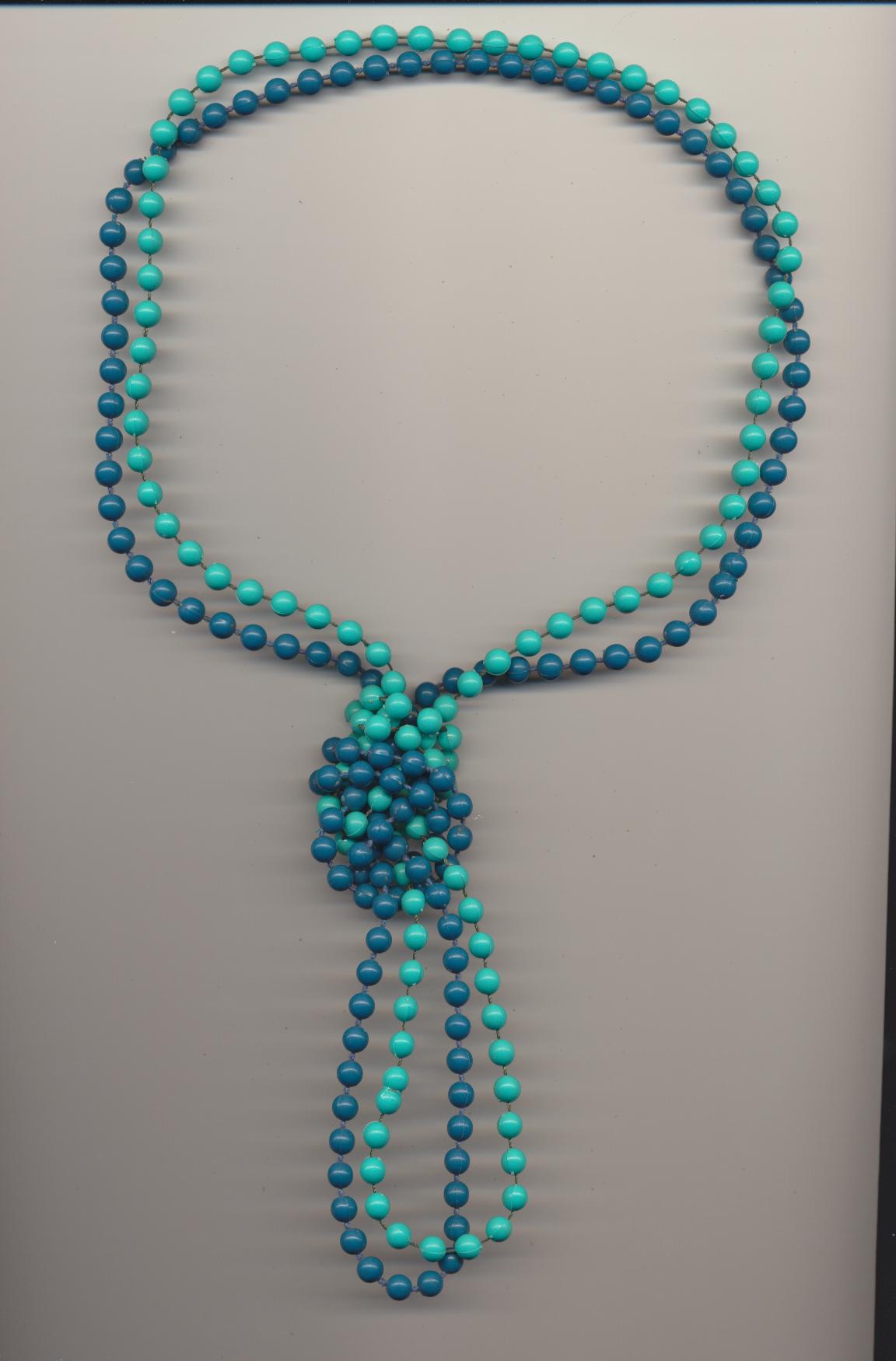 A Double Strand Bead Necktie